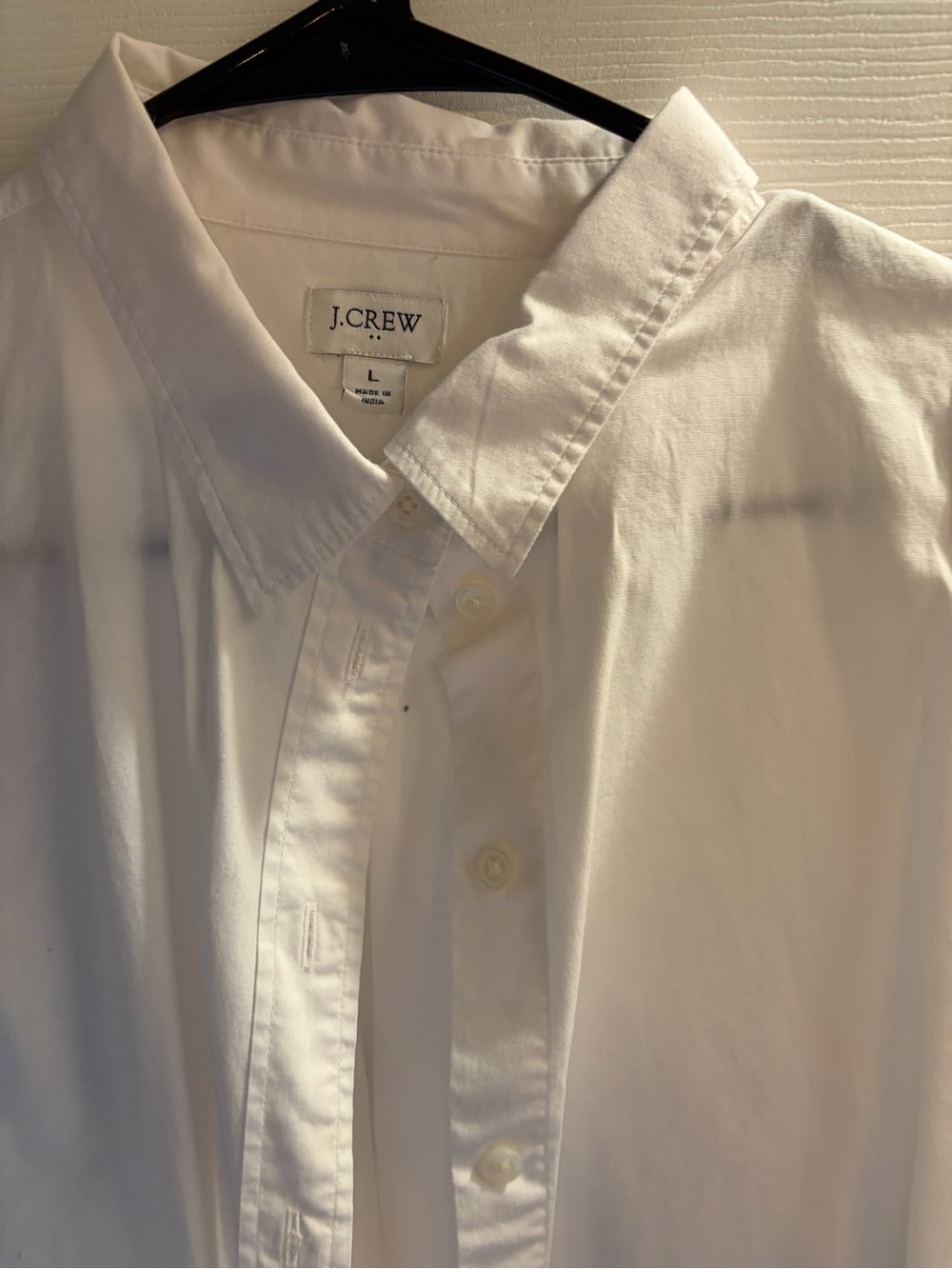 J. Crew White Button-Front Women's Blouse